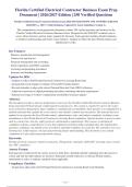 Florida Certified Electrical Contractor Business Exam 2026-2027 QUESTIONS AND ANSWERS ALREADY&NewLine;GRADED A&plus;&period; 100&percnt; Verified Solutions &vert; Updated Per Latest Guidelines &vert; Graded A&plus;