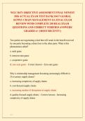 WGU D471 OBJECTIVE ASSESSMENT FINAL NEWEST &NewLine;2026 ACTUAL EXAM TEST BANK&vert; D417 GLOBAL &NewLine;SUPPLY CHAIN MANAGEMENT OA FINAL EXAM &NewLine;REVIEW WITH COMPLETE 250 REAL EXAM &NewLine;QUESTIONS AND CORRECT VERIFIED ANSWERS&sol; ALREADY GRADED A&plus; &lpar;MOST RECENT&excl;&excl;&rpar; 