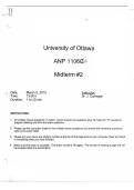 ANP 1106&vert; Midterm 2 &vert; With complete solution&vert; Updated RATED A&plus; &vert; NEW EDITION&vert; University of Ottawa