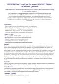 NURS 301 Final Exam 2026-2027 Questions and Answers Already Graded A&plus;&period; 100&percnt; Verified Solutions &vert; Updated&NewLine;Per Latest Guidelines &vert; Graded A&plus;