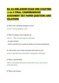 BA 323 NIELANDER EXAM ONE CHAPTERS&NewLine;1 3 16 17 FINAL COMPREHENSIVE&NewLine;ASSESSMENT TEST PAPER QUESTIONS AND&NewLine;SOLUTIONS&NewLine;