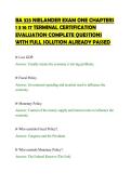 BA 323 NIELANDER EXAM ONE CHAPTERS&NewLine;1 3 16 17 TERMINAL CERTIFICATION&NewLine;EVALUATION COMPLETE QUESTIONS&NewLine;WITH FULL SOLUTION ALREADY PASSED