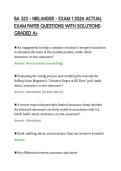 BA 323 &ndash; NIELANDER &ndash; EXAM 1 2026 ACTUAL&NewLine;EXAM PAPER QUESTIONS WITH SOLUTIONS&NewLine;GRADED A&plus;