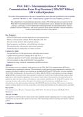 WGU D413 Telecommunications & Wireless Communications Exam 2026 package deal