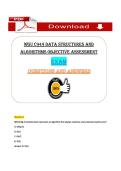 WGU C949 Data Structures and Algorithms Exam &lpar;PDF&rpar; &vert; &lpar;2026&rpar; &vert; DSA Exam Questions &vert; Algorithms