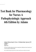 Pharmacology for Nurses A Pathophysiologic Approach TB&NewLine;&NewLine;