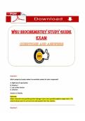 WGU Biochemistry Study Guide Exam &lpar;PDF&rpar; &vert; &lpar;2026&rpar; &vert; Biochemistry Exam Questions &vert; Study Guide
