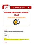 WGU Biochemistry Study Guide Exam &lpar;PDF&rpar; &vert; &lpar;2026&rpar; &vert; Biochemistry Exam Questions &vert; Study Guide