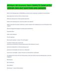 Michigan Life Insurance State COMPLETE EXAM LATEST VERSION 2026-2027 QUESTIONS AND ANSWERS&period;