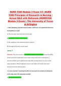 NURS 5366 Module 2 Exam V1&ndash;V3 &vert; NURS 5366 Principles of Research in Nursing &vert; The University of Texas at Arlington &vert; Actual Q&A with Rationale &lpar;NURS5366 Module 2 Exam&rpar;