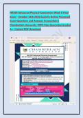 NR509 Advanced Physical Assessment Week 8 Final Exam &ndash; October 25th 2025 Examify Online Proctored Exam Questions and Answers Screenshots &vert; Chamberlain University 100&percnt; Pass Guarantee Graded A&plus; &vert; Instant PDF Download