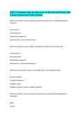 D072- Fundamentals for Success in Business Review Unit 5 Exam Questions Fully Solved