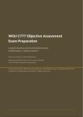 WGU C777 OBJECTIVE ASSESSMENT 2 VERSIONS A & B 2026&sol;2027 &vert; 200&plus; Questions with Rationales &vert; Pass Guaranteed - A&plus; Graded&NewLine;&NewLine;