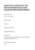 BAYLOR SCOTT & WHITE EKG TEST 4 FULL&NewLine;PRACTICE QUESTIONS WITH ECG STRIP&NewLine;ANALYSIS AND ARRHYTHMIA RECOGNITION&NewLine;