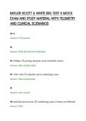 BAYLOR SCOTT & WHITE EKG TEST 4 MOCK&NewLine;EXAM AND STUDY MATERIAL WITH TELEMETRY&NewLine;AND CLINICAL SCENARIOS