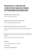 BAYLOR SCOTT & WHITE EKG TEST&NewLine;COMPLETE STUDY GUIDE AND CARDIAC&NewLine;RHYTHM INTERPRETATION REVIEW 2026&NewLine;