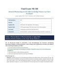 NR568 FINAL EXAM 2026&sol;2027 &vert; Advanced Pharmacology AGPCNP &vert; Latest Questions & Rationales &vert; Chamberlain &vert; Pass Guaranteed - A&plus; Graded&NewLine;&NewLine;