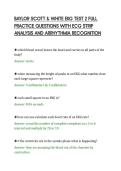BAYLOR SCOTT & WHITE EKG TEST 2 FULL&NewLine;PRACTICE QUESTIONS WITH ECG STRIP&NewLine;ANALYSIS AND ARRHYTHMIA RECOGNITION&NewLine;