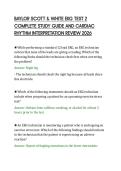 BAYLOR SCOTT & WHITE EKG TEST 2&NewLine;COMPLETE STUDY GUIDE AND CARDIAC&NewLine;RHYTHM INTERPRETATION REVIEW 2026