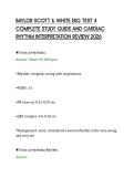 BAYLOR SCOTT & WHITE EKG TEST 4&NewLine;COMPLETE STUDY GUIDE AND CARDIAC&NewLine;RHYTHM INTERPRETATION REVIEW 2026&NewLine;