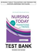 Nursing Today Transition and Trends 9th Edition Test Bank &vert; Zerwekh &vert; NCLEX&reg; Review&NewLine;&NewLine;