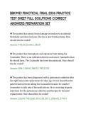 BBK99E1 PRACTICAL FINAL 2026 PRACTICE&NewLine;TEST SHEET FULL SOLUTIONS CORRECT&NewLine;ANSWERS PREPARATION SET&NewLine;