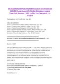 NR 511 Differential Diagnosis and Primary Care Practicum Exam 2026&sol;2027 Actual Exam with Detailed Rationales &vert; Complete Exam-Style Questions &vert; 100&percnt; Verified Pass Guaranteed &ndash; A&plus; Graded