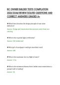 BC OWNER BUILDER TESTS COMPILATION&NewLine;2026 EXAM REVIEW SOLVED QUESTIONS AND&NewLine;CORRECT ANSWERS GRADED A&plus;