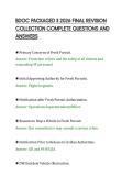 BDOC PACKAGED II 2026 FINAL REVISION&NewLine;COLLECTION COMPLETE QUESTIONS AND&NewLine;ANSWERS&NewLine;