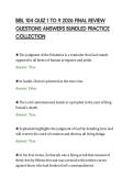 BIBL 104 QUIZ 1 TO 9 2026 FINAL REVIEW&NewLine;QUESTIONS ANSWERS BUNDLED PRACTICE&NewLine;COLLECTION