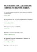 BIO 117 HONDROS EXAM 1 2026 TEST SCRIPT&NewLine;QUESTIONS AND SOLUTIONS GRADED A&plus;