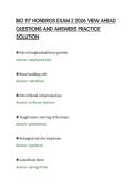 BIO 117 HONDROS EXAM 2 2026 VIEW AHEAD&NewLine;QUESTIONS AND ANSWERS PRACTICE&NewLine;SOLUTION