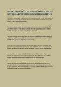 Advanced Pharmacology Test Bank Exam &vert; Practice Questions & Expert-Verified Answers &vert; Updated 2027&sol;2028 Study Guide