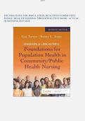 Test Bank for Foundations for Population Health in Community&sol;Public Health Nursing&comma; 7th Edition &ndash; Complete Chapters