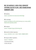 BIO 152 MODULE 3 HIGH-YIELD SENSORY&NewLine;SYSTEMS&comma; BLOOD FLOW&comma; AND HOMEOSTASIS&NewLine;SUMMARY 2026