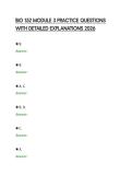 BIO 152 MODULE 3 PRACTICE QUESTIONS&NewLine;WITH DETAILED EXPLANATIONS 2026