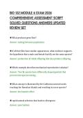 BIO 152 MODULE 6 EXAM 2026&NewLine;COMPREHENSIVE ASSESSMENT SCRIPT&NewLine;SOLVED QUESTIONS ANSWERS UPDATED&NewLine;REVIEW SET