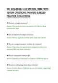 BIO 152 MODULE 6 EXAM 2026 FINAL PAPER&NewLine;REVIEW QUESTIONS ANSWERS BUNDLED&NewLine;PRACTICE COLLECTION