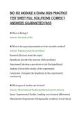 BIO 152 MODULE 6 EXAM 2026 PRACTICE&NewLine;TEST SHEET FULL SOLUTIONS CORRECT&NewLine;ANSWERS GUARANTEED PASS