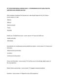 PITT STATE PROFESSIONAL NURSING EXAM 5 &vert; COMPREHENSIVE STUDY GUIDE&comma; PRACTICE QUESTIONS AND ANSWERS 2026&sol;2027