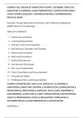 FLORIDA FULL SPECIALIST EXAM STUDY GUIDE &vert; TESTBANK &vert; PRACTICE&NewLine;QUESTIONS & ANSWERS &vert; EXAM PREPARATION &vert; CERTIFICATION EXAM &vert;&NewLine;LATEST UPDATE 2026&sol;2027 &vert; ADVANCED REVIEW &vert; COMPREHENSIVE&NewLine;PRACTICE EXAM