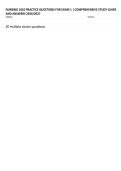 NURSING 1010 PRACTICE QUESTIONS FOR EXAM 1 &vert; COMPREHENSIVE STUDY GUIDE AND ANSWERS 2026&sol;2027