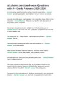 ATI Pharmacology Proctored Exam&colon; A&plus; Guide with Questions and Answers &lpar;2025-2026&rpar;