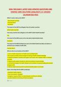 MHA 708 EXAM C LATEST 2026 UPDATED QUESTIONS AND &NewLine;VERIFIED 100&percnt; SOLUTIONS &lpar;2026&sol;2027&rpar; &vert;A&plus; GRADED &NewLine;&vert;GUARANTEED PASS 
