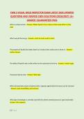 CWB 2 VISUAL WELD INSPECTOR EXAM LATEST 2026 UPDATED &NewLine;QUESTIONS AND VERIFIED 100&percnt; SOLUTIONS &lpar;2026&sol;2027&rpar; &vert;A&plus; &NewLine;GRADED &vert;GUARANTEED PASS