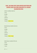 D196 - OA EXAM LATEST 2026 UPDATED QUESTIONS AND &NewLine;VERIFIED 100&percnt; SOLUTIONS &lpar;2026&sol;2027&rpar; &vert;A&plus; GRADED &NewLine;&vert;GUARANTEED PASS 