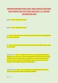 NR507NP MIDTERM EXAM LATEST 2026 UPDATED QUESTIONS &NewLine;AND VERIFIED 100&percnt; SOLUTIONS &lpar;2026&sol;2027&rpar; &vert;A&plus; GRADED &NewLine;&vert;GUARANTEED PASS