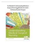 Updated Latest Understanding Medical Surgical Nursing 7th Edition by Linda S&period; Williams and Paula D&period; Hopper Test Bank Medical Surgical Nursing Comprehensive Chapter by Chapter Exam Questions with Verified Answers for Nursing Students Faculty Teaching Resou
