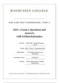 MDC 2 EXAM 1 ACTUAL 2026&sol;2027 &vert; Rasmussen Multidimensional Care II &vert; Verified Q&A with Rationales &vert; Pass Guaranteed &ndash; A&plus; Graded&NewLine;&NewLine;