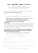 PHTLS 10TH SELF-TEST 2026&sol;2027 &vert; Updated Questions & Verified Answers &vert; 100&percnt; Pass Guarantee &ndash; A&plus; Graded&NewLine;&NewLine;